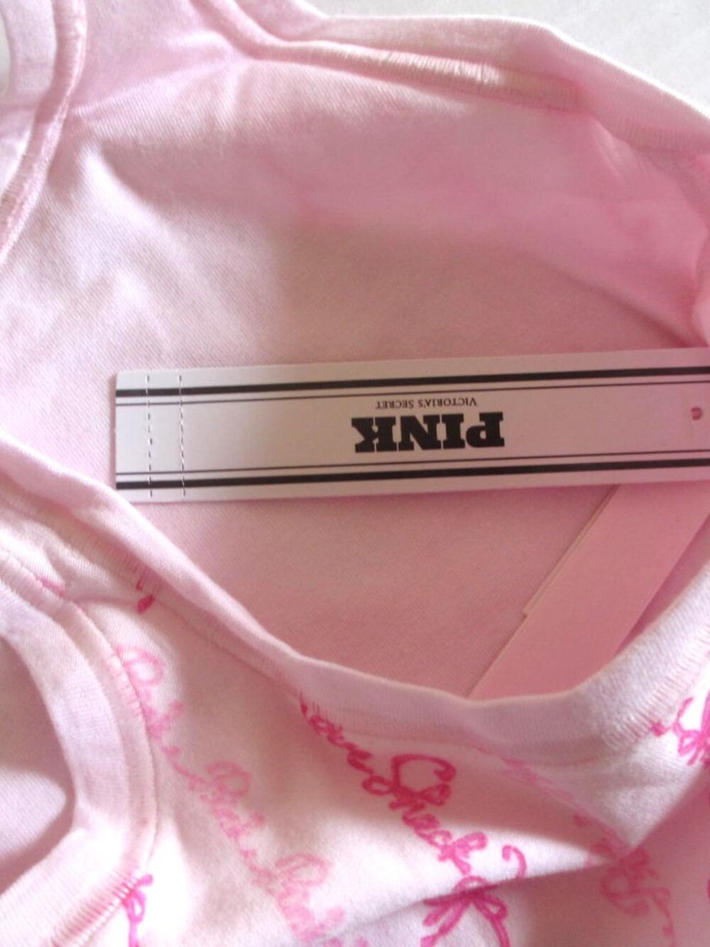 PINK x LoveShackFancy Cotton Racerback Bralette LARGE fits 36C, 36D, 38B, 38C - Picture 10 of 13